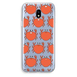 CaseCompany Krab: Samsung Galaxy J3 (2017) Transparant Hoesje