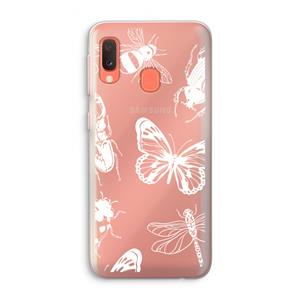 CaseCompany Tiny Bugs: Samsung Galaxy A20e Transparant Hoesje