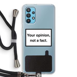 CaseCompany Your opinion: Samsung Galaxy A32 4G Transparant Hoesje met koord