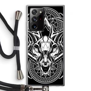 CaseCompany Oh Deer: Samsung Galaxy Note 20 Ultra / Note 20 Ultra 5G Transparant Hoesje met koord