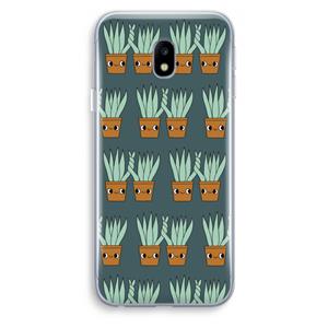 CaseCompany Sansevieria: Samsung Galaxy J3 (2017) Transparant Hoesje