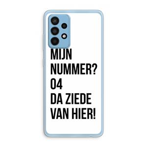 CaseCompany Da ziede van hier: Samsung Galaxy A52 Transparant Hoesje