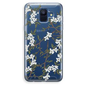 CaseCompany Blossoming spring: Samsung Galaxy A6 (2018) Transparant Hoesje