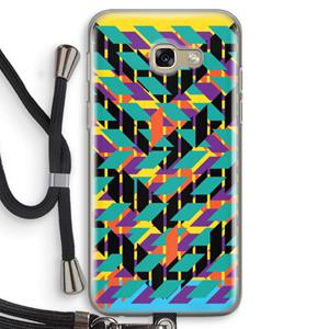 CaseCompany Skew Bee 1: Samsung Galaxy A5 (2017) Transparant Hoesje met koord