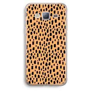 CaseCompany Panter: Samsung Galaxy J3 (2016) Transparant Hoesje
