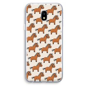 CaseCompany Pony: Samsung Galaxy J3 (2017) Transparant Hoesje