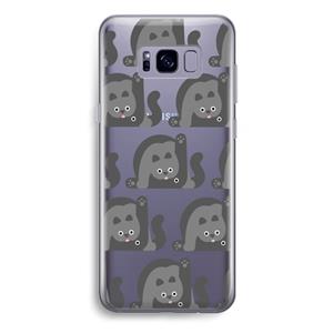 CaseCompany Cats: Samsung Galaxy S8 Plus Transparant Hoesje