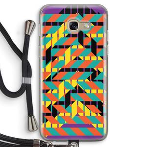 CaseCompany Skew Bee 2: Samsung Galaxy A5 (2017) Transparant Hoesje met koord