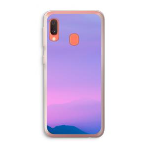 CaseCompany Sunset pastel: Samsung Galaxy A20e Transparant Hoesje