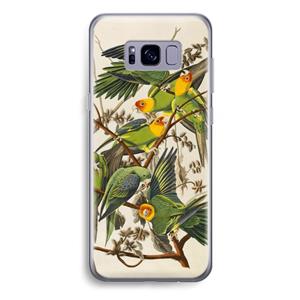 CaseCompany Carolinaparkiet: Samsung Galaxy S8 Plus Transparant Hoesje