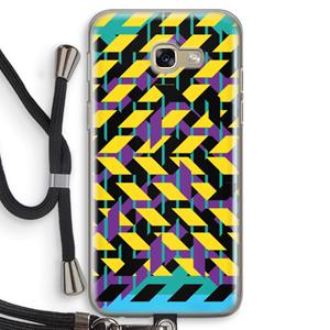 CaseCompany Skew Bee 3: Samsung Galaxy A5 (2017) Transparant Hoesje met koord