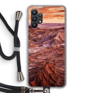 CaseCompany Mars: Samsung Galaxy A32 5G Transparant Hoesje met koord