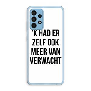 CaseCompany Meer verwacht: Samsung Galaxy A52 Transparant Hoesje