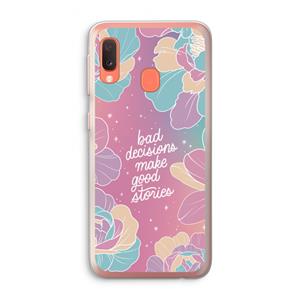 CaseCompany Good stories: Samsung Galaxy A20e Transparant Hoesje