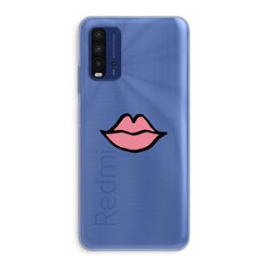 CaseCompany Kusje: Xiaomi Redmi 9T Transparant Hoesje