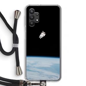 CaseCompany Alone in Space: Samsung Galaxy A32 5G Transparant Hoesje met koord
