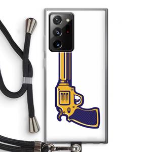 CaseCompany Pew Pew Pew: Samsung Galaxy Note 20 Ultra / Note 20 Ultra 5G Transparant Hoesje met koord