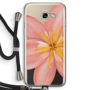 CaseCompany Pink Ellila Flower: Samsung Galaxy A5 (2017) Transparant Hoesje met koord