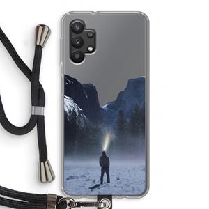 CaseCompany Wanderlust: Samsung Galaxy A32 5G Transparant Hoesje met koord