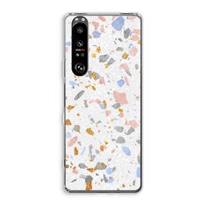 CaseCompany Terrazzo N°8: Sony Xperia 1 III Transparant Hoesje