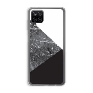 CaseCompany Combinatie marmer: Samsung Galaxy A12 Transparant Hoesje