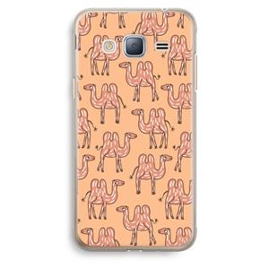 CaseCompany Kameel: Samsung Galaxy J3 (2016) Transparant Hoesje