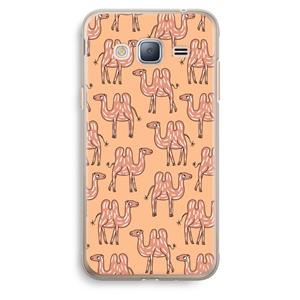 CaseCompany Kameel: Samsung Galaxy J3 (2016) Transparant Hoesje