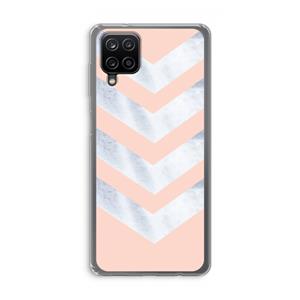 CaseCompany Marmeren pijlen: Samsung Galaxy A12 Transparant Hoesje