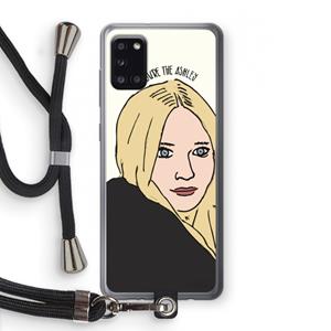 CaseCompany Ashley: Samsung Galaxy A31 Transparant Hoesje met koord