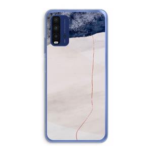 CaseCompany Stone White: Xiaomi Redmi 9T Transparant Hoesje