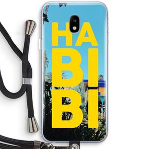 CaseCompany Habibi Majorelle : Samsung Galaxy J3 (2017) Transparant Hoesje met koord