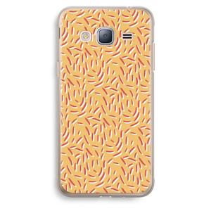 CaseCompany Camouflage: Samsung Galaxy J3 (2016) Transparant Hoesje