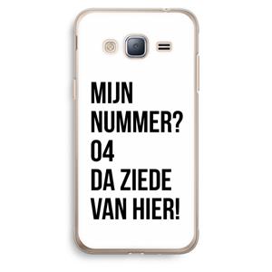 CaseCompany Da ziede van hier: Samsung Galaxy J3 (2016) Transparant Hoesje