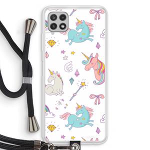 CaseCompany Fantasiewereld: Samsung Galaxy A22 4G Transparant Hoesje met koord