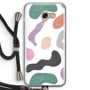 CaseCompany Memphis Shapes: Samsung Galaxy A5 (2017) Transparant Hoesje met koord