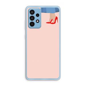CaseCompany High heels: Samsung Galaxy A52 Transparant Hoesje