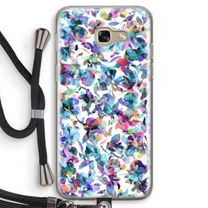 CaseCompany Hibiscus Flowers: Samsung Galaxy A5 (2017) Transparant Hoesje met koord