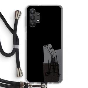 CaseCompany Musketon Painter: Samsung Galaxy A32 5G Transparant Hoesje met koord