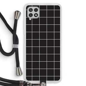 CaseCompany Rooster 2: Samsung Galaxy A22 4G Transparant Hoesje met koord