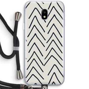 CaseCompany Marrakech Arrows: Samsung Galaxy J3 (2017) Transparant Hoesje met koord