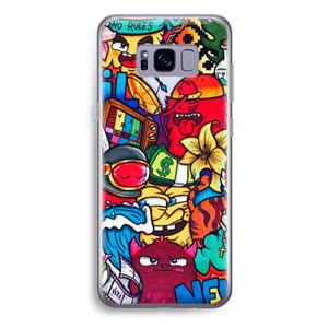 CaseCompany No Rules: Samsung Galaxy S8 Plus Transparant Hoesje