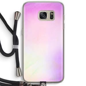 CaseCompany Flow mist pastel: Samsung Galaxy S7 Transparant Hoesje met koord
