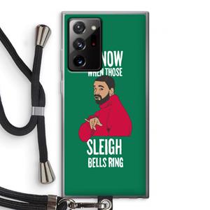 CaseCompany Sleigh Bells Ring: Samsung Galaxy Note 20 Ultra / Note 20 Ultra 5G Transparant Hoesje met koord