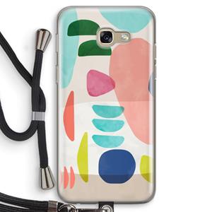 CaseCompany Bold Rounded Shapes: Samsung Galaxy A5 (2017) Transparant Hoesje met koord