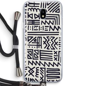 CaseCompany Marrakech print: Samsung Galaxy J3 (2017) Transparant Hoesje met koord