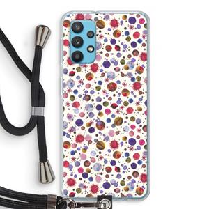 CaseCompany Planets Space: Samsung Galaxy A32 4G Transparant Hoesje met koord