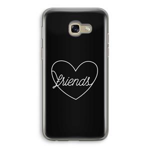 CaseCompany Friends heart black: Samsung Galaxy A5 (2017) Transparant Hoesje