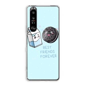 CaseCompany Best Friend Forever: Sony Xperia 1 III Transparant Hoesje