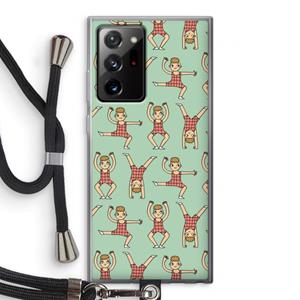 CaseCompany Gymboys: Samsung Galaxy Note 20 Ultra / Note 20 Ultra 5G Transparant Hoesje met koord