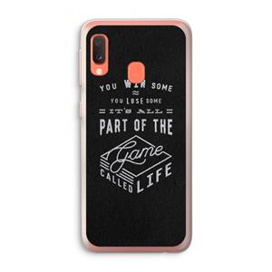 CaseCompany Life: Samsung Galaxy A20e Transparant Hoesje